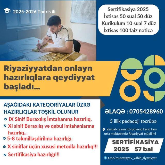 Mustafayev Vahid Riyaziyyat