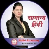 Hindi Nidhi Mam Batch 2026 😌