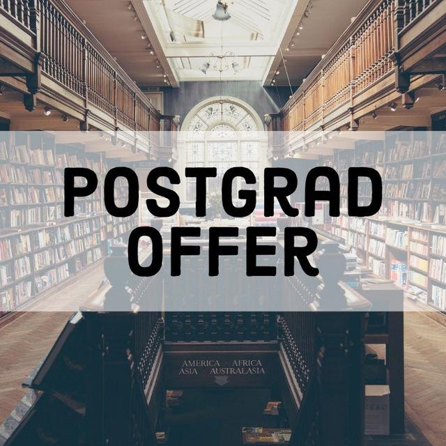 Postgrad Offer （Description 有填資料連結）