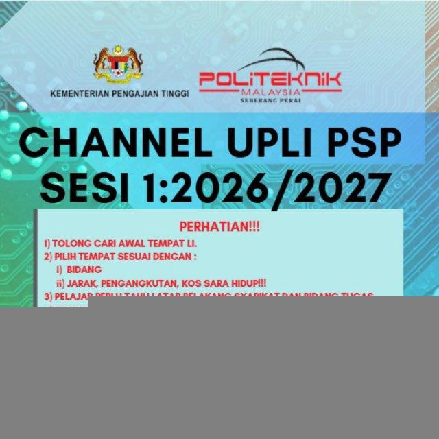 Sesi 1:2026/2027 UPLI PSP