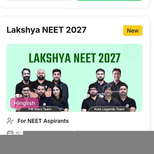 LAKSHYA NEET 2027