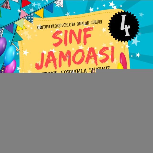 4-sinf MILLIY MAHORAT JAMOASI