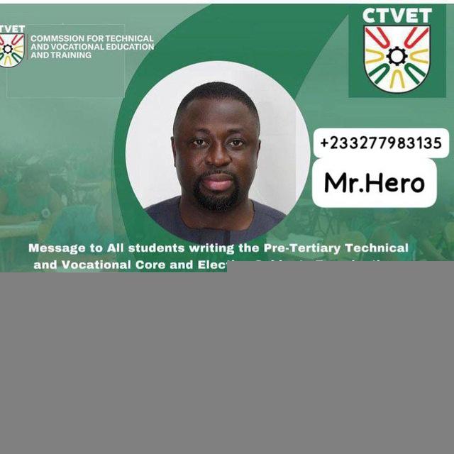 CTVET/ NAPBTEX AND WASSCE📚 📚 📖 📚