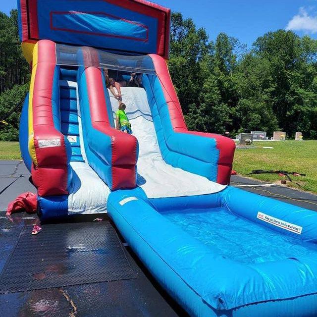 Inflated Water slides