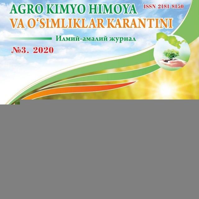 "Agro kimyo himoya va o'simliklar karantini" jurnali guruh chati