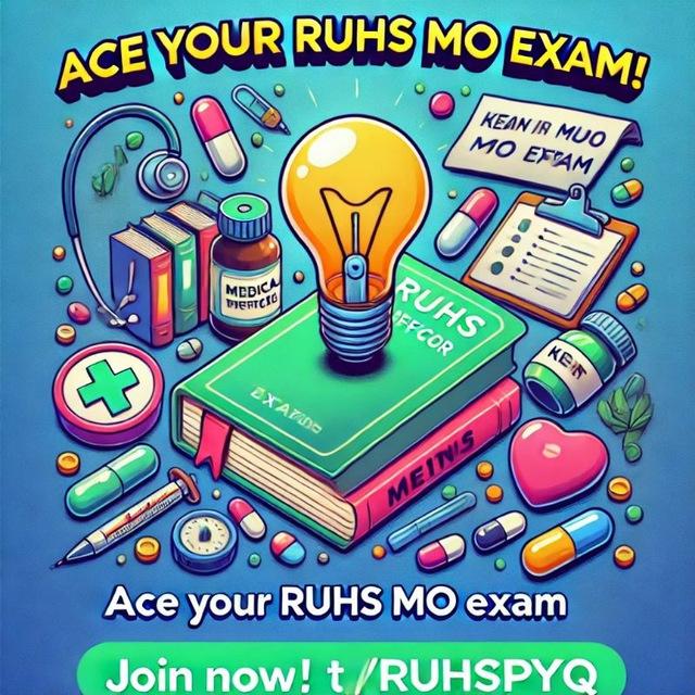 Channel;- M3 RUHS MO PYQ