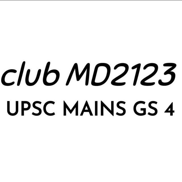 club MD2123_UPSC Mains GS 4