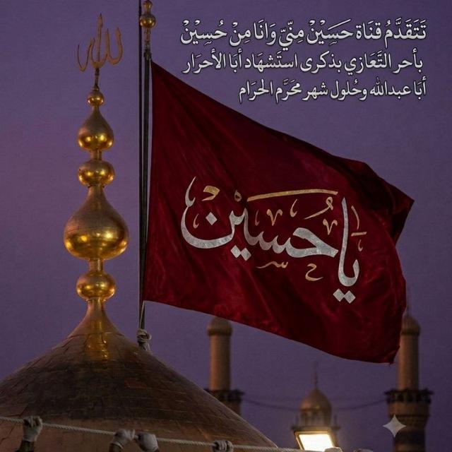 حُسَينٌ مِني وأنا مِن حُسَين 🕯️♥️
