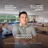 HUSNIDDIN MAHMUDOV/BIOLOGIYA/BEPUL DARSLAR!