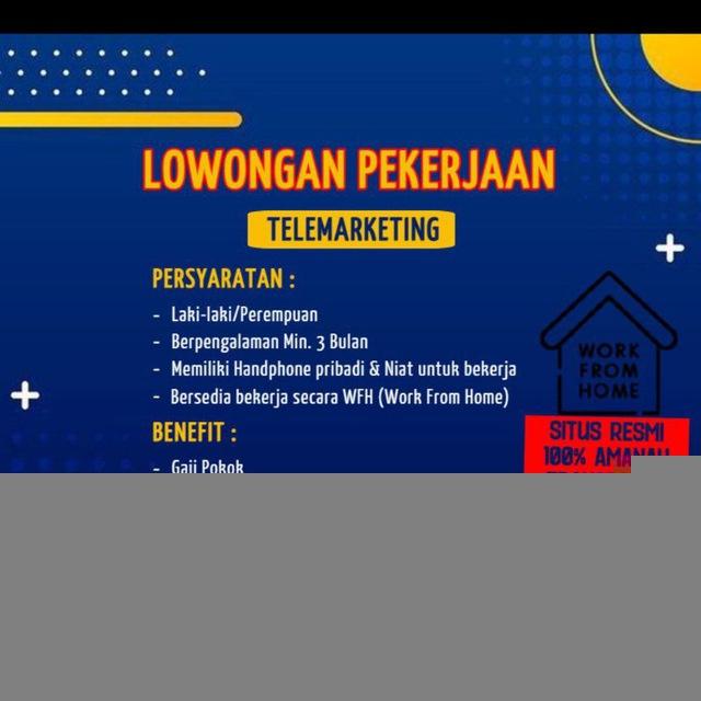 LOKER TELEMARKETING JUDOL