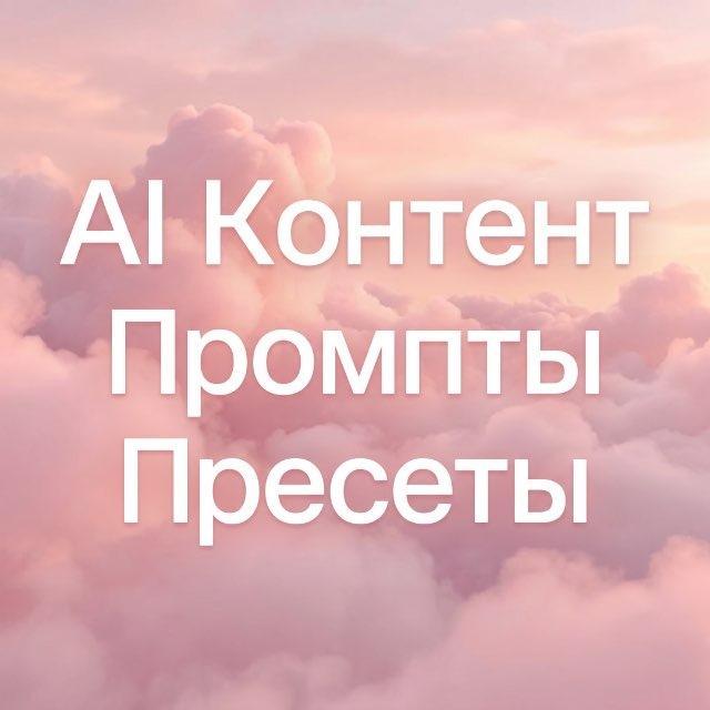 AI Контент | Промпты | Пресеты