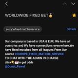 WORLDWIDE FIXED BET🏅