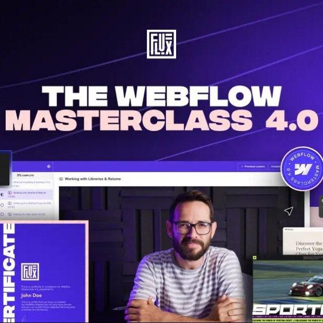 Flux Academy - The Webflow Masterclass 4.0 [PRO PACKAGE]