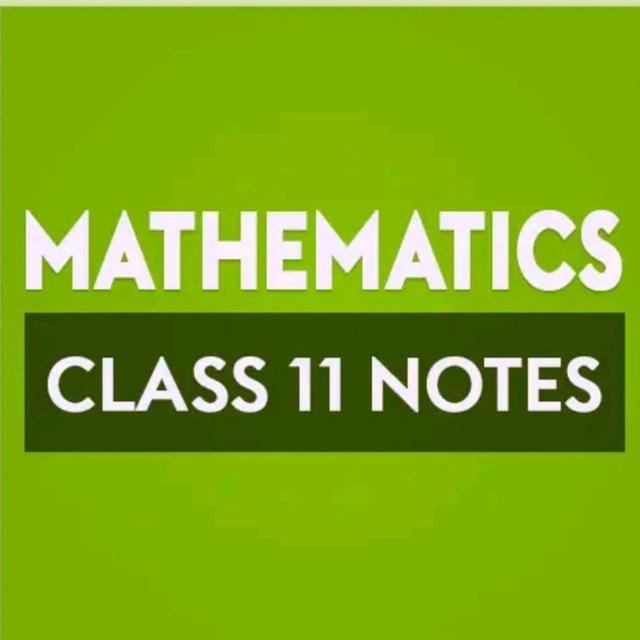 class 11th maths notes pdf