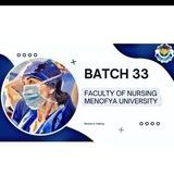 الدفعة ال 33 كلية التمريض جامعة المنوفية