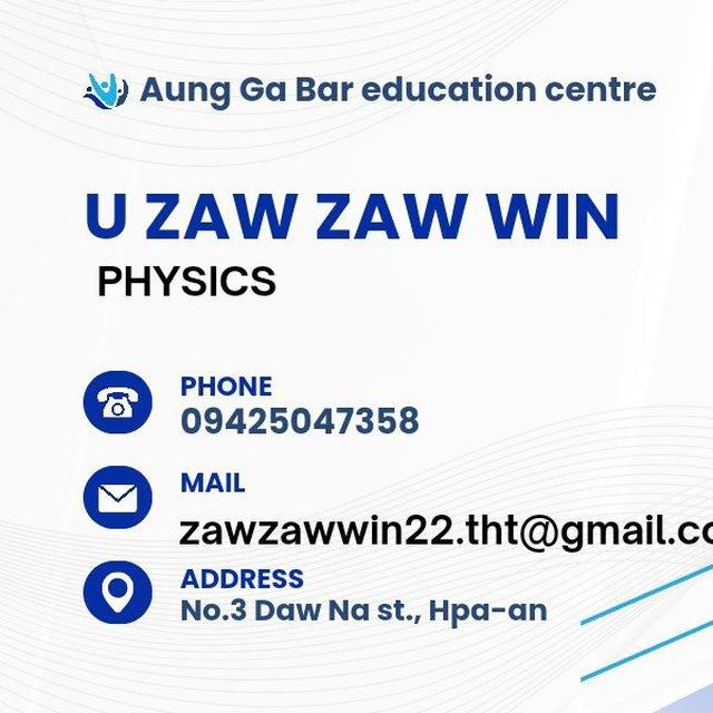 U Zaw Zaw Win - Physics