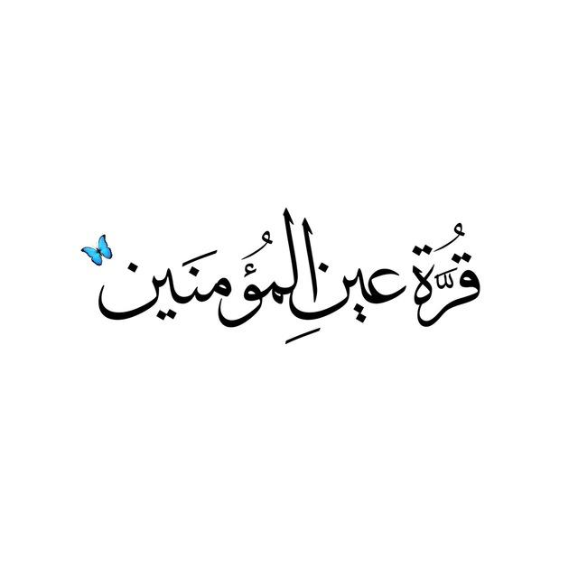 قُرَّة عينِ المؤُمَنين .