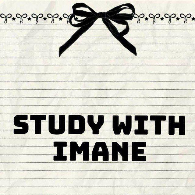 STUDY WITH IMANE🦋
