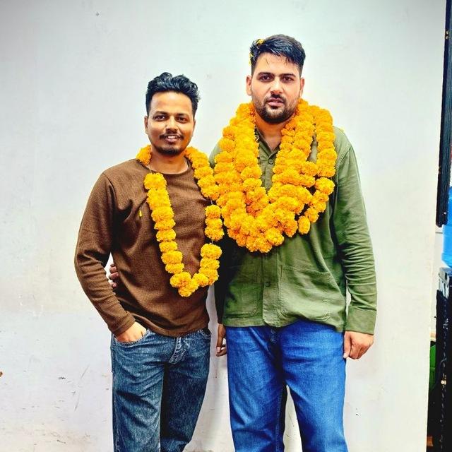 RAS Vikas kharbas ( 23rd rank) & sagar choudhary sir