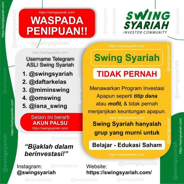 SWING SYARIAH (Saham) >>> TIDAK TERIMA TITIP DANA !!!