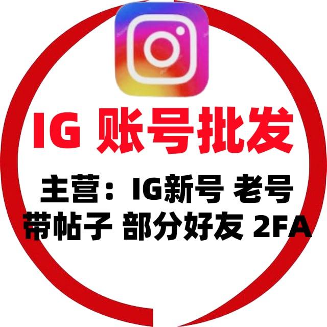 instagran照片墙丨IG专业做号丨账号出售丨老号带帖子/可编辑丨批发零售