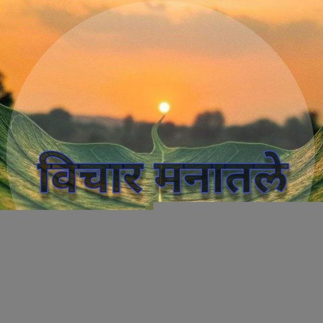 ✍️विचार मनातले (उमगती विचारधारा)