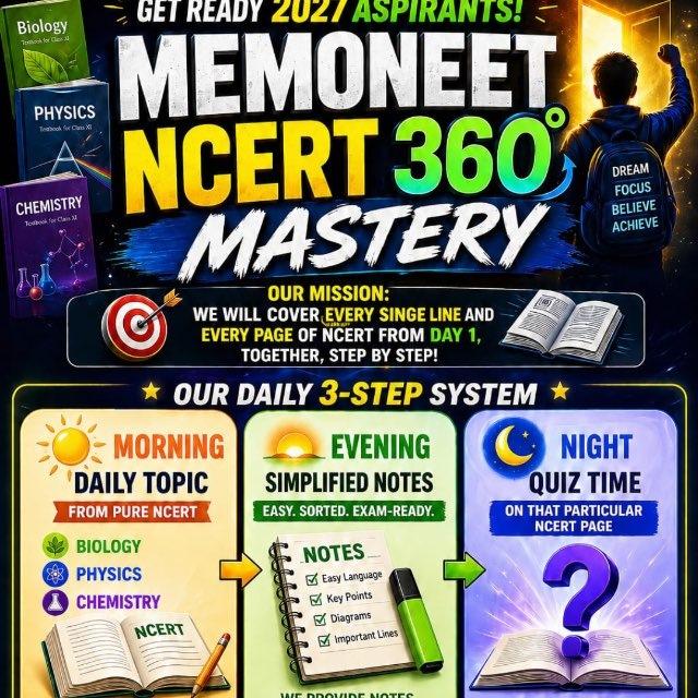 MemoNeet - FREE NEET 2027 Daily Bytes
