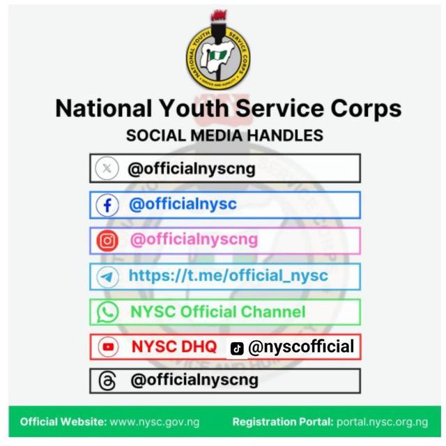 NYSC Official Telegram