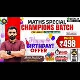 🎯 CHAMPIONS Maths Special 🔴 LIVE BATCH by ADITYA SIR (Arithmetic + Advance)( Pre + Mains) For all