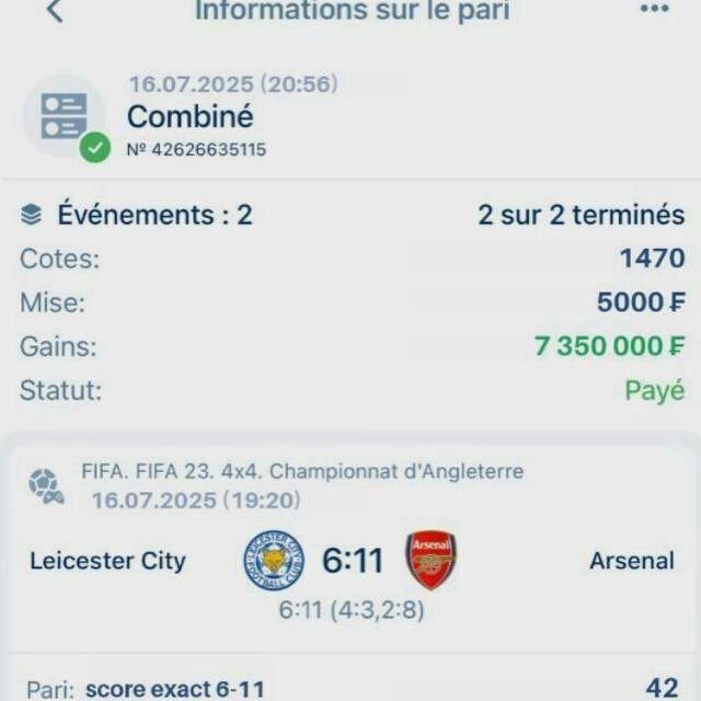 Fifa 23 24 25 26 score Exact coupons de 1xbet russe