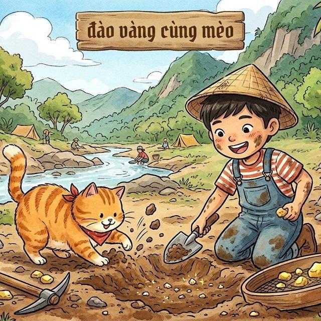 Đào Vàng Cùng Mèo Biển Chéo