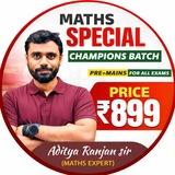 Vidyagram - 🎯 CHAMPIONS Maths Special 🔴 LIVE BATCH by ADITYA SIR (Arithmetic + Advance)( Pre + Mains) For all Exams Starts Fr