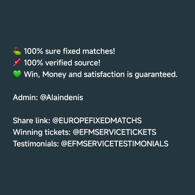 EUROPE 🇪🇺 FIXED MATCHS ©️