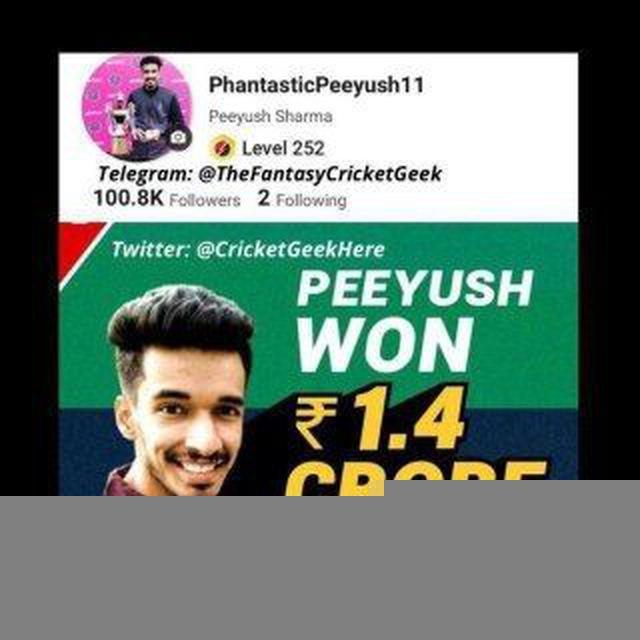 TheFantasycricketgeek Crypto (Peeyush Sharma)
