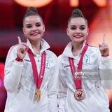 Arina and Dina Averins❤️💙