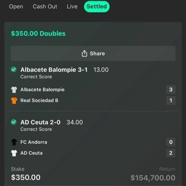 BESTCHAMP CORRECT BETS⚽