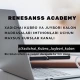 MADRASAGA TAYYORLANAMIZ 📚