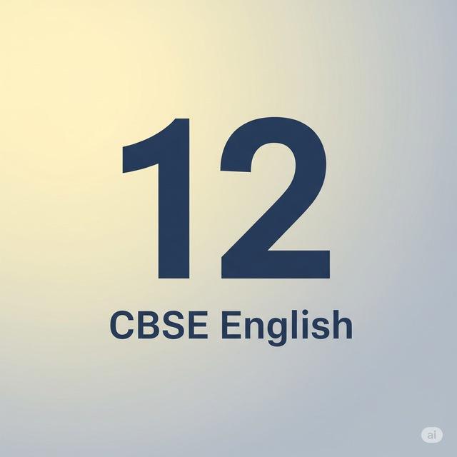 CBSE Class 12 English
