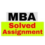 IGNOU MBA Solved Assignment