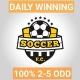 100% ROLLOVER 2-5 DAILY WINNING ODDS⚽️⚽️
