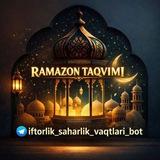 🌙 Ramazon taqvim