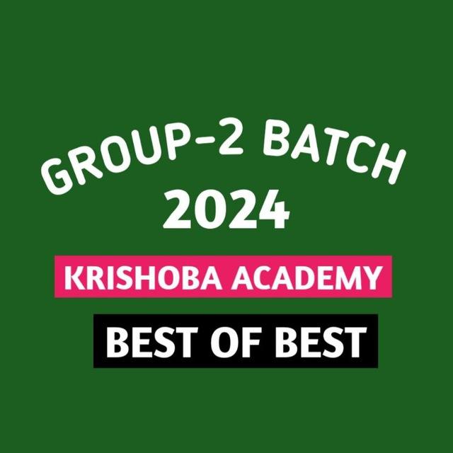 2024 GROUP-2 BATCH 🏆