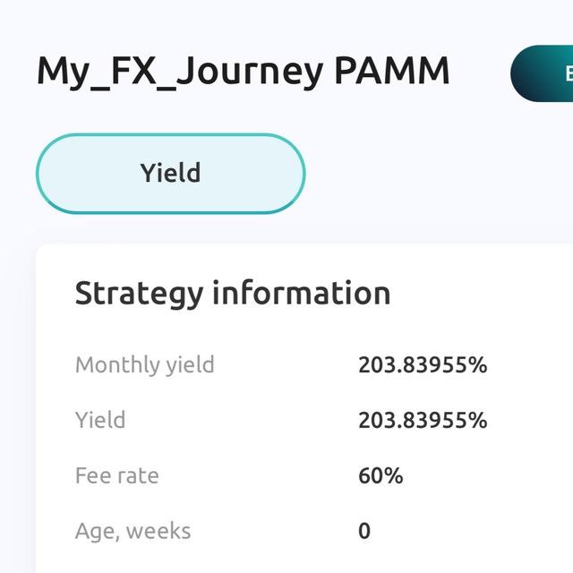 My FX Journey PAMM