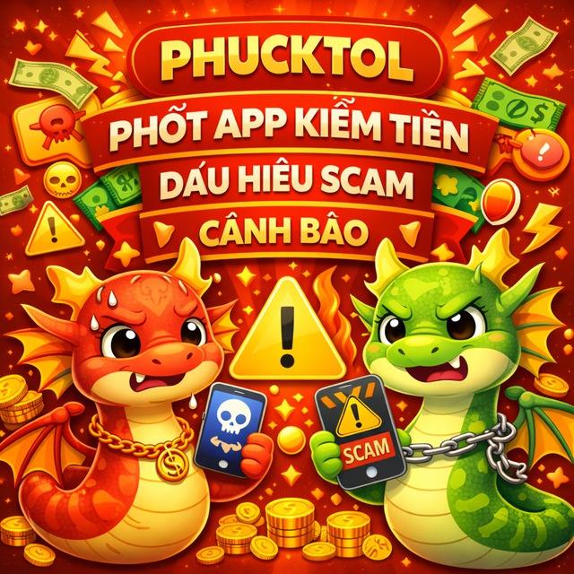 Phucktol - Phốt APP Kiếm Tiền - Dấu Hiệu Scam - Cảnh Báo