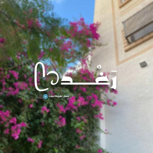 رَغْـــــدٌ ᥫ᭡.