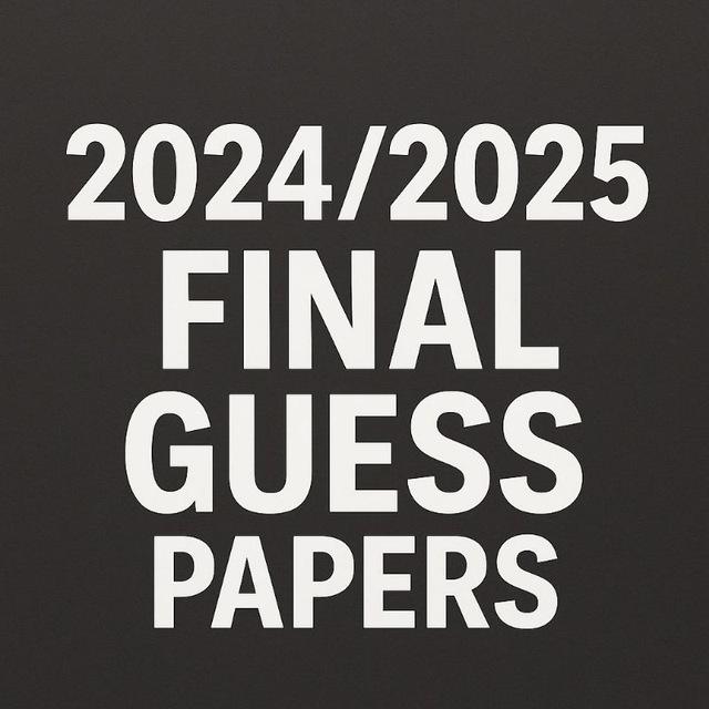 AP 25/24 FINAL/GUESS PAPERS
