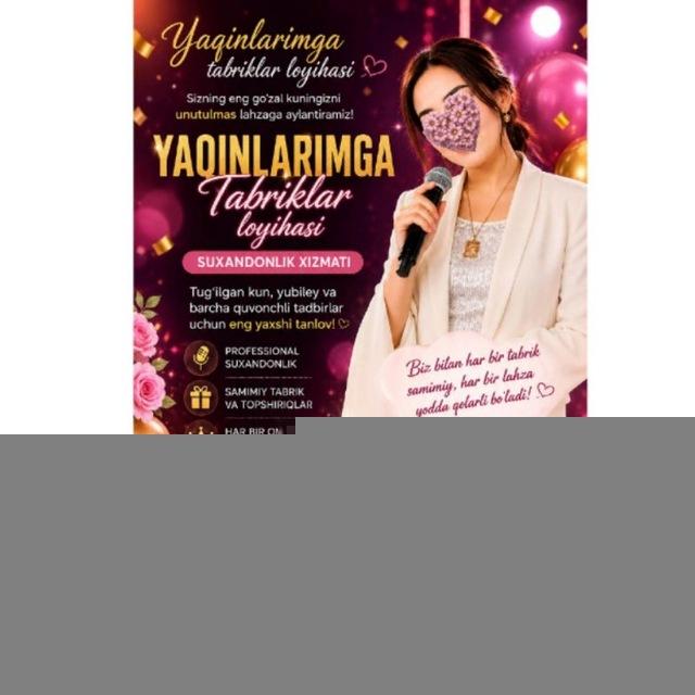 🌹💐YAQINLARIMGA TABRIK LOYIHASI💐🌹