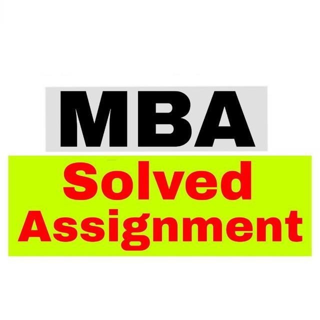 IGNOU MBA Solved Assignment