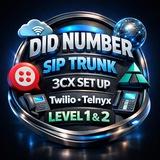 Global DID numbers _Siptrunk_3cx configuration, IVR, press 1, Auto Dialers set up Twilio, Telnyx, plivo