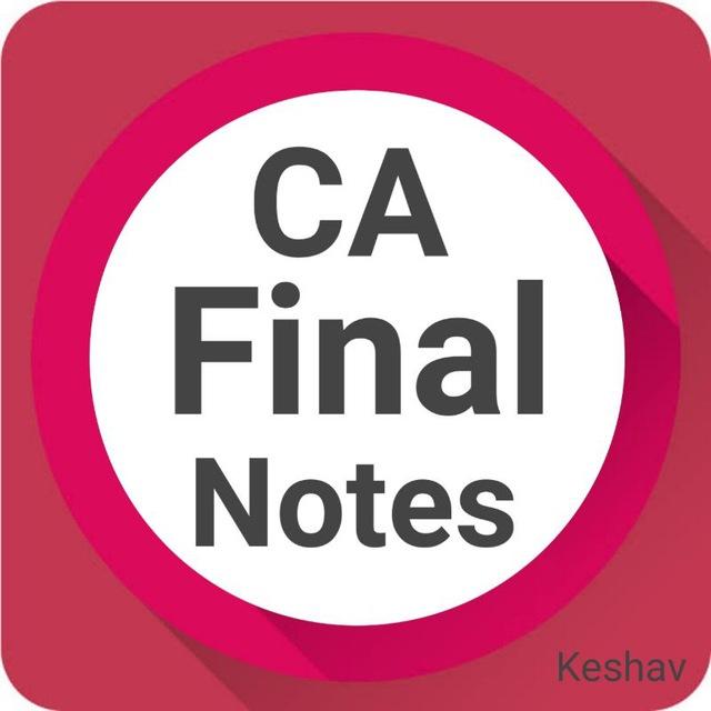 CA Final Notes & Updates🎯